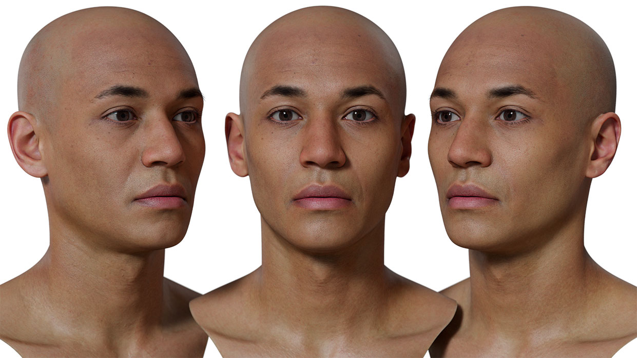 Download realistic 3d head models